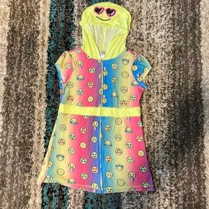 Girl’s Justice Swim Cover-Up With Hood Sz 12